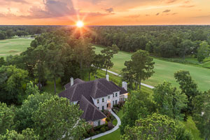 High oblique aerial photography example of home near Houston, Texas.